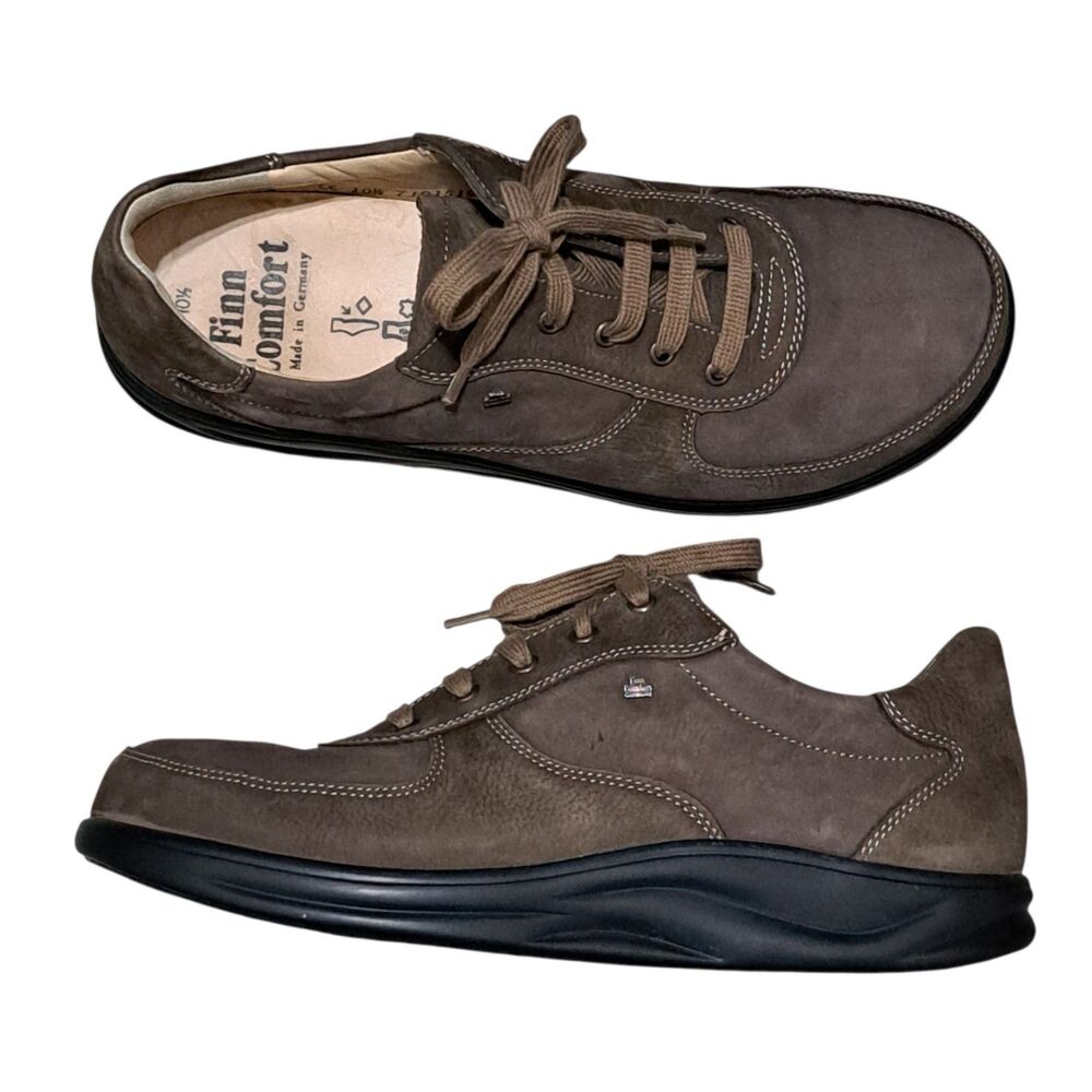 Finn Comfort Made In Germany Lace Up  Womens Comfort Shoes Size 10.5 Brown - Picture 6 of 17